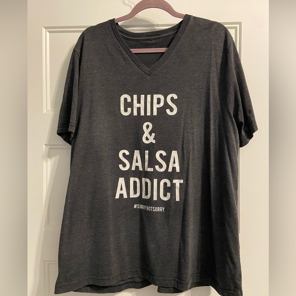 Gray V-Neck Tee